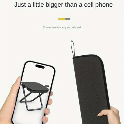 Portable folding stool, foldable hand-held camping stool, special folding stool for camping and fishing outdoors - GetGadgets