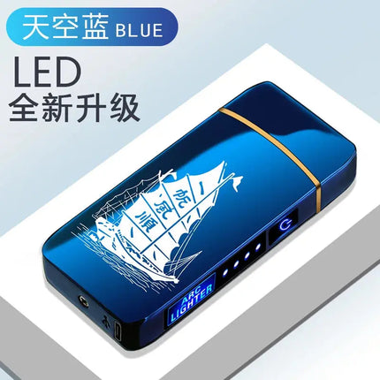 New Electric Lighter USB Charging Windproof Double Arc - GetGadgets