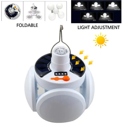 Powerful Rechargeable LED Camping Lamp With Foldable Floodlight And 6 Modes For Extended Outdoor Fun - GetGadgets