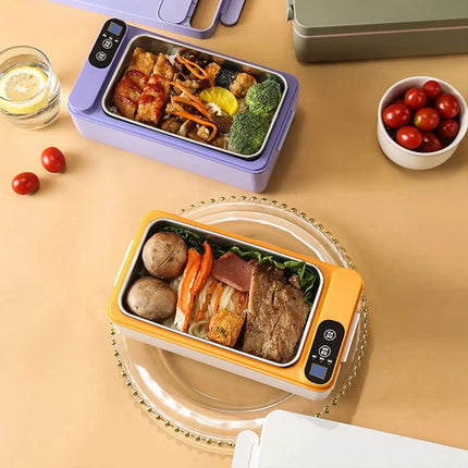 Wireless Self Heating Lunch Box 304 Stainless Steel 40W - GetGadgets