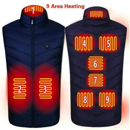 Slim Fit USB Verwarmd Vest voor Winter - GetGadgets