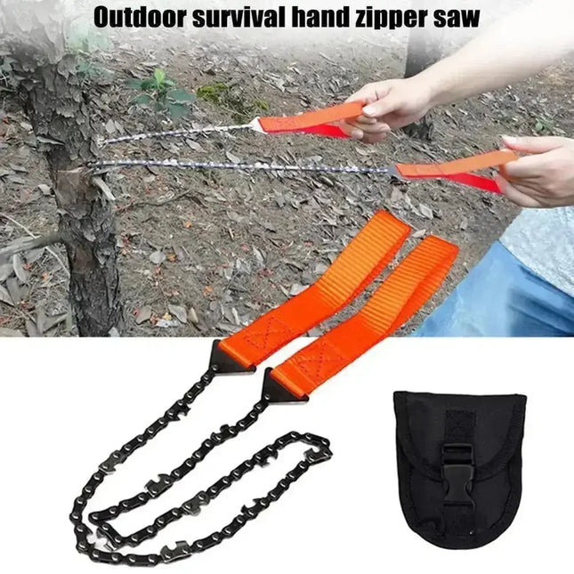 Portable Survival Chain Saw Chainsaws Emergency Camping Hiking Tool Pocket Hand Tool Pouch Outdoor Pocket Chain Saw - GetGadgets