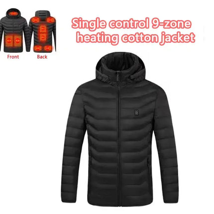 Mens Heated Winter Jacket With USB Heating Water Resistant - GetGadgets