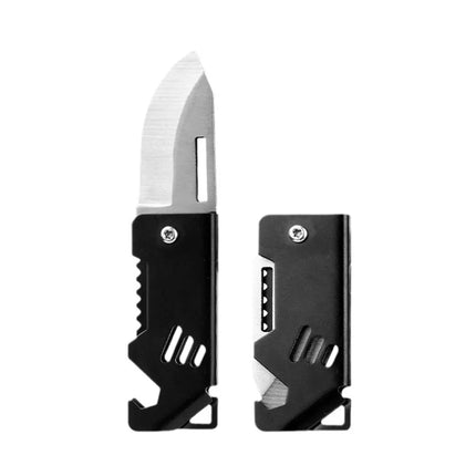 Portable Folding Knife Keychain Stainless Steel Outdoor Camping Survival Pocket Self-defense Sharp Knife Key Ring Bag Pendant - GetGadgets