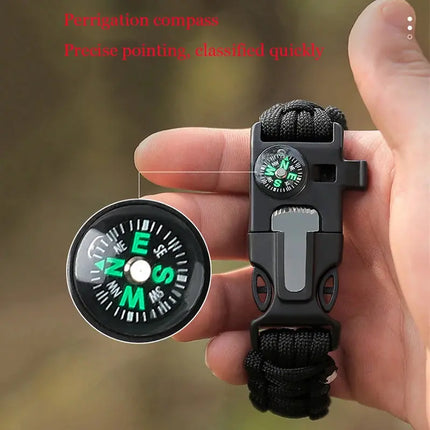 Outdoor Paracord Survival Bracelet Men Women Emergency - GetGadgets