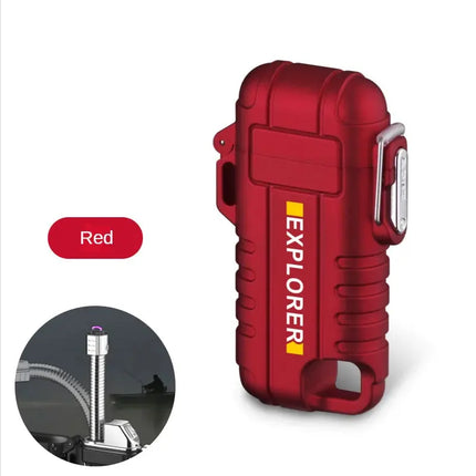 USB Type C Waterproof Lighter Arc Plasma 360 Rotate Outdoor - GetGadgets