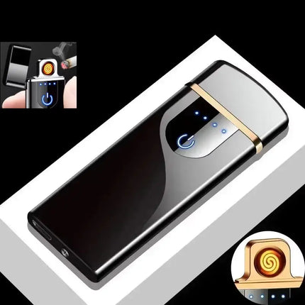 New Electric Lighter USB Charging Windproof Double Arc - GetGadgets
