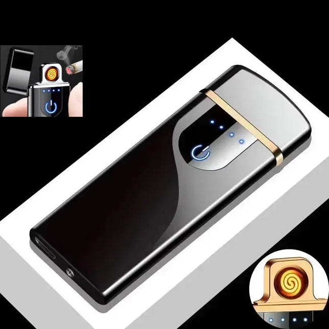 New Electric Lighter USB Charging Windproof Double Arc - GetGadgets