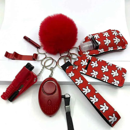 Empowering Self Defense Keychain Set For Women Quick Access Daily Safety