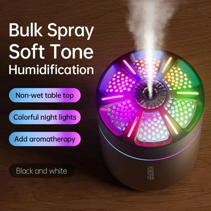 Powerful and Efficient Air Humidifier 180ML Aromatherapy Aroma Diffuser Essential Oil with Colorful Lights for Home Car Bedroom - GetGadgets
