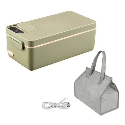Wireless Self Heating Lunch Box 304 Stainless Steel 40W - GetGadgets