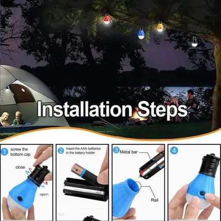 Brilliant Portable Camping Lamp With 180 Lumen LED And Three Light Modes For Bright Campsites - GetGadgets
