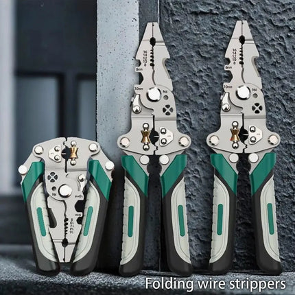 SIKE Foldable Wire Stripper Pliers For DIY Multifunctional - GetGadgets