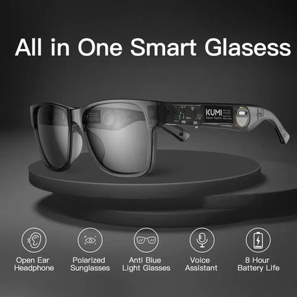 KUMI Meta V1 Smart Glasses Bluetooth Open Ear AI Assistant - GetGadgets