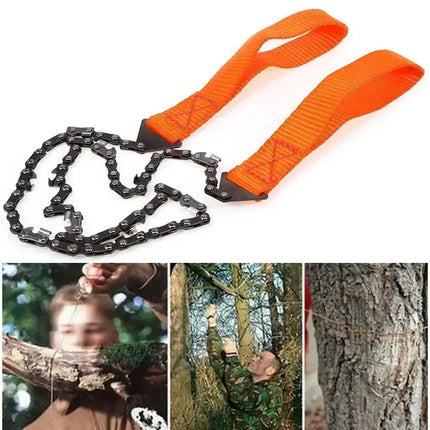 Portable Survival Chain Saw Chainsaws Emergency Camping Hiking Tool Pocket Hand Tool Pouch Outdoor Pocket Chain Saw - GetGadgets