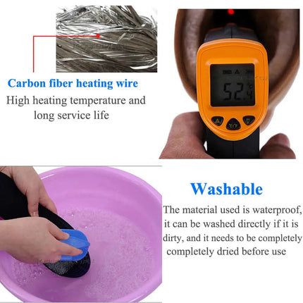 USB Electric Heated Insoles Women Men Heated Shoe Insoles Winter Outdoor Sport Feet Warming Insoles Foot Warming Pad Feet Warmer - GetGadgets