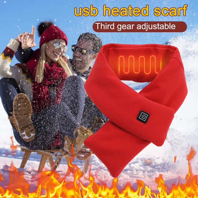 Heated Scarf With USB Charging For Outdoor Enthusiasts - GetGadgets