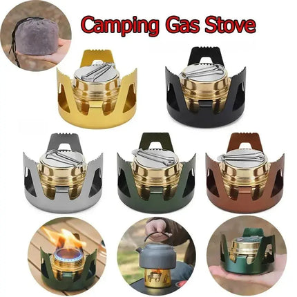 Portable Mini Alcohol Stove Burner Adjustable Firepower Gasoline Stove Aluminum Alloy Bracket Ultralight Brass Camping Stoves - GetGadgets