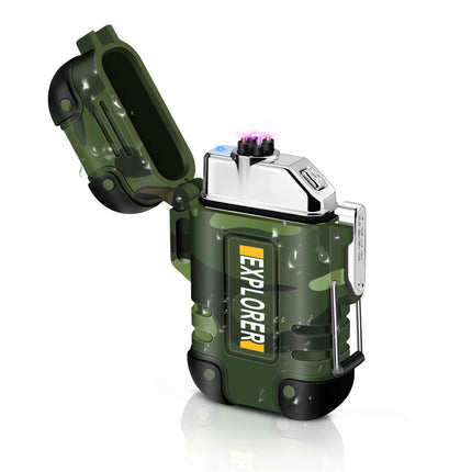 USB Type C Waterproof Lighter Arc Plasma 360 Rotate Outdoor - GetGadgets