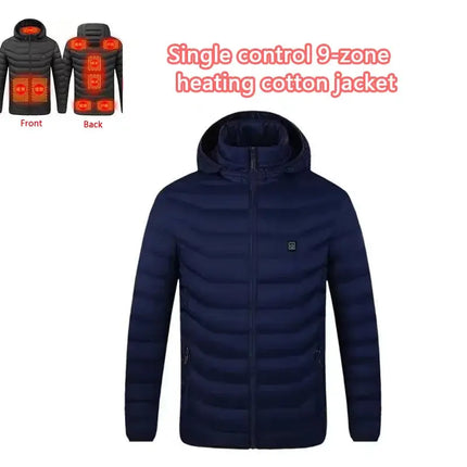 Mens Heated Winter Jacket With USB Heating Water Resistant - GetGadgets