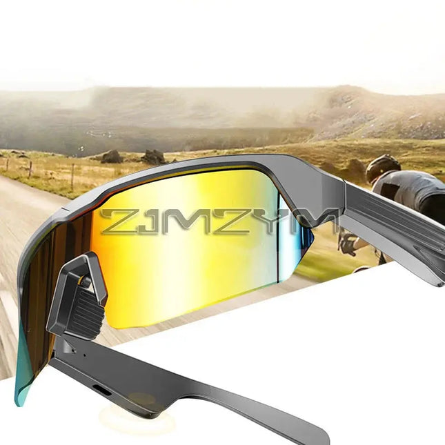 Smart Glasses Cycling Bluetooth Technology Audio Call Remote Headset Sunglasses Sports Music Earbuds Headphones - GetGadgets