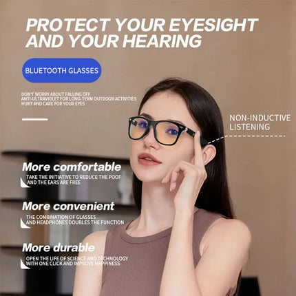 Smart Sunglasses Bluetooth glasses,Wireless HD UV Protective Lens Eyewear Waterproof Speaker,listen to songs, talk sunglasses - GetGadgets