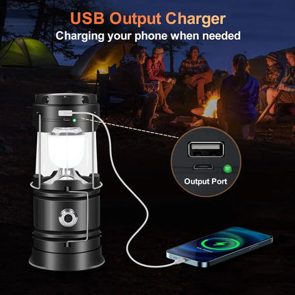 Powerful Rechargeable Solar Camping Lamp With Dual Brightness Modes Waterproof For Reliable Nighttime Illumination GetGadgets