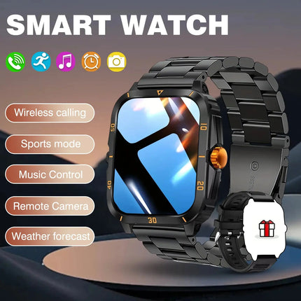 Smart Watch, Wireless Calls, Music Playback, Message Reminders, Multi-Sports Mode, Suitable For Men And Women - GetGadgets