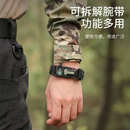 Outdoor Paracord Survival Bracelet Men Women Emergency - GetGadgets