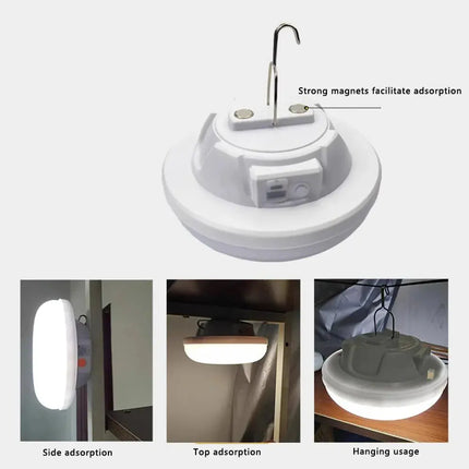 Rechargeable Magnetic Hanging Camping Light Multi-Functional Emergency Cabinet Lamp Indoor Outdoor Survival Lighting - GetGadgets
