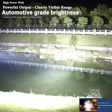 Powerful P70 Led Flashlights 5000LM Ultra Bright Tactical Light Emergency Spotlights Telescopic Zoom Light Built-in Battery - GetGadgets