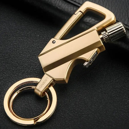 Outdoor Portable Match Keychain Lighter Metal Camping Tool - GetGadgets