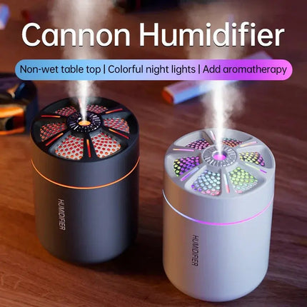 Powerful and Efficient Air Humidifier 180ML Aromatherapy Aroma Diffuser Essential Oil with Colorful Lights for Home Car Bedroom - GetGadgets