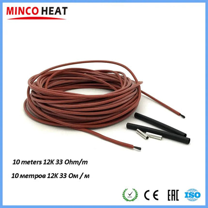 Minco Heat Carbon Fiber Heating Cable 12K Floor Warmer 10M - GetGadgets