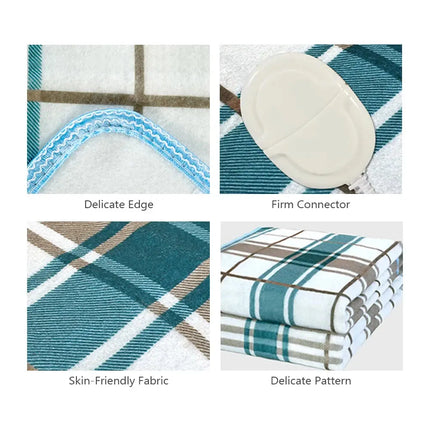 Thick Electric Blanket With Dual Control Thermostat For Bed - GetGadgets