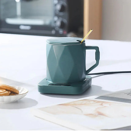 Wireless Coffee Mug Warmer Coaster USB Powered For Desk Use - GetGadgets
