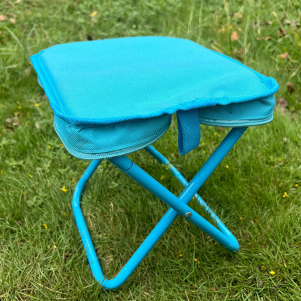 Portable folding stool, foldable hand-held camping stool, special folding stool for camping and fishing outdoors - GetGadgets