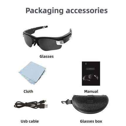 HD 1080P Smart Sports Glasses Camera For Athletes Polarized - GetGadgets