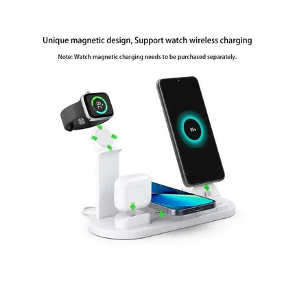 Powerful 7-In-1 Wireless Charger For Apple Devices With Fast Charging And Simultaneous All In One Convenience - GetGadgets