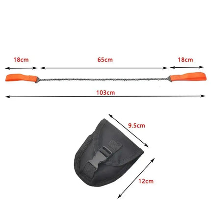 Portable Survival Chain Saw Chainsaws Emergency Camping Hiking Tool Pocket Hand Tool Pouch Outdoor Pocket Chain Saw - GetGadgets