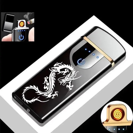 New Electric Lighter USB Charging Windproof Double Arc - GetGadgets