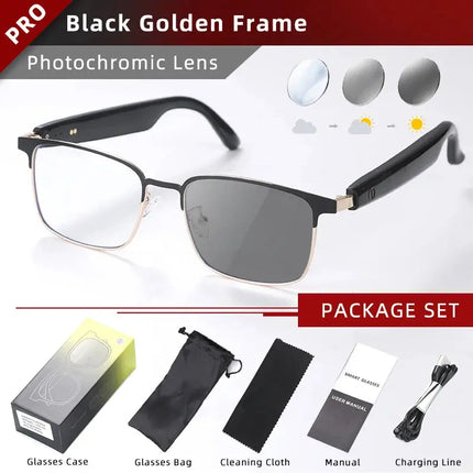 CLLOIO UV400 Photochromic Wireless Bluetooth Glasses Tech - GetGadgets
