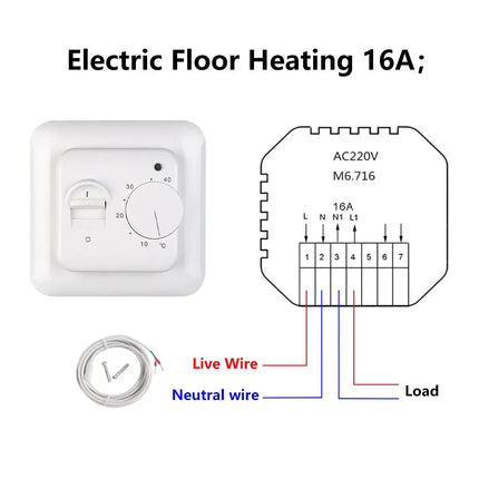 MAXKOSKO Electric Floor Heating Kit With Thermostat System - GetGadgets