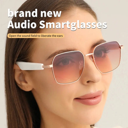 Smart Sunglasses Bluetooth glasses,Wireless HD UV Protective Lens Eyewear Waterproof Speaker,listen to songs, talk sunglasses - GetGadgets
