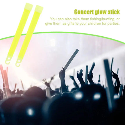 6 Inch Glow Light Sticks For Survival Hiking Camping Gear - GetGadgets