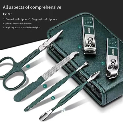 Nail Scissors Set 6 Piece Manicure Beauty Tools Portable - GetGadgets