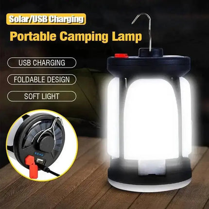 Powerful Rechargeable LED Camping Lamp With Foldable Floodlight And 6 Modes For Extended Outdoor Fun - GetGadgets