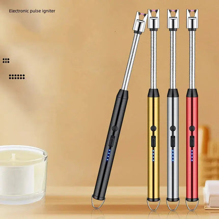 Portable USB Lighter With Windproof Arc Pulse Ignition - GetGadgets