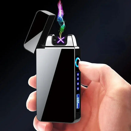 Portable Windproof USB Double Arc Lighter Touch Sensor - GetGadgets