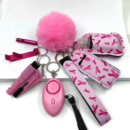 Empowering Self Defense Keychain Set For Women Quick Access Daily Safety